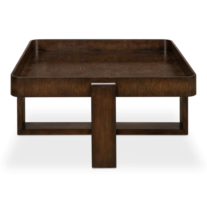 Sarreid LTD. Grand Traytop Cocktail Table, Burnt Brown