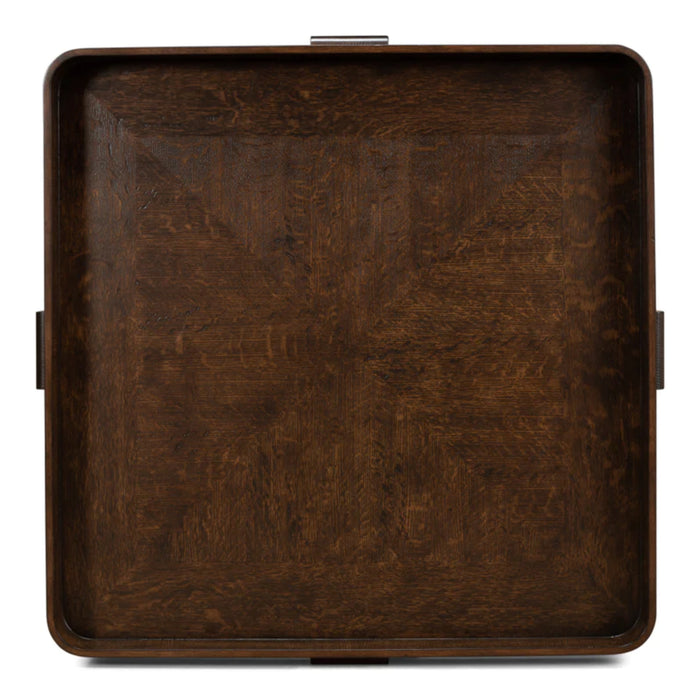 Sarreid LTD. Grand Traytop Cocktail Table, Burnt Brown