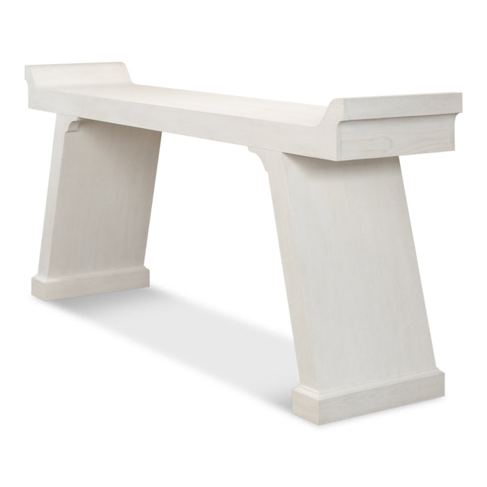 Suspension Console Table by Sarreid LTD. Working White