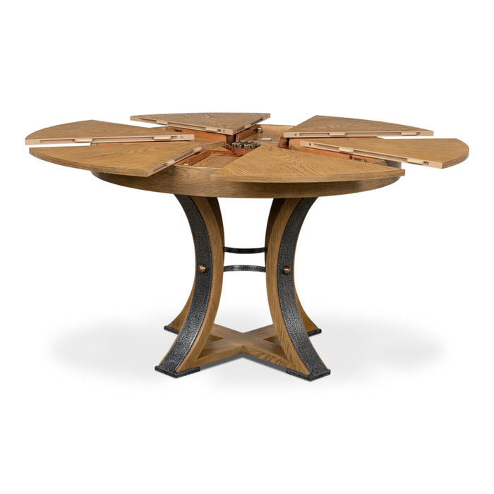 Sarreid LTD. Tower Jupe Extendable Dining Table, Sm