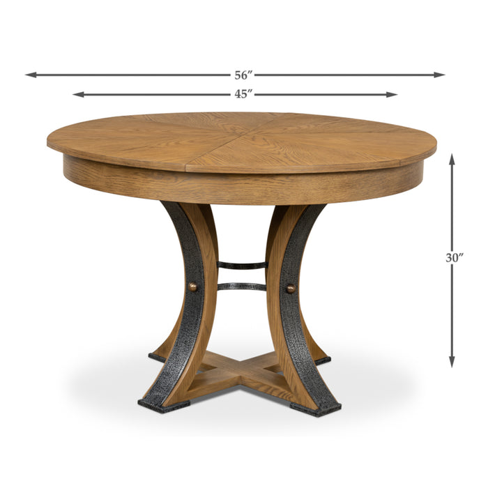 Sarreid LTD. Tower Jupe Extendable Dining Table, Sm