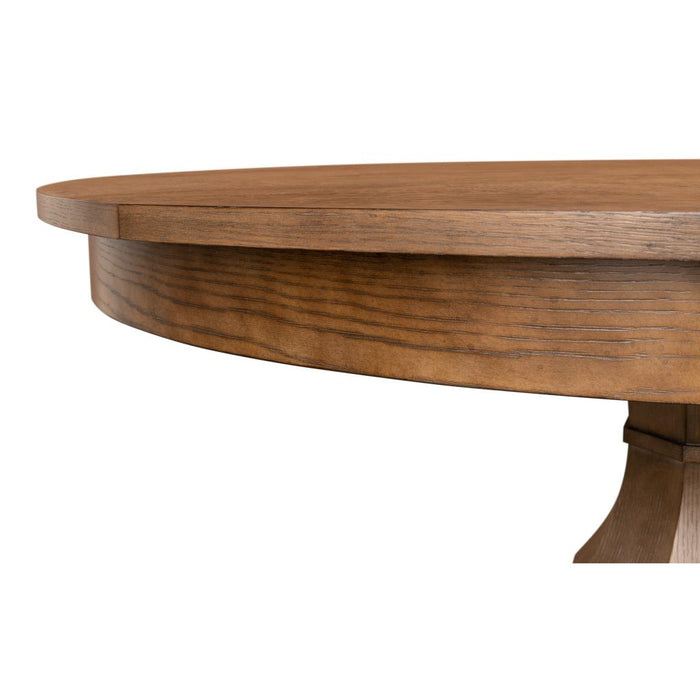 Giselle Extendining Jupe Dining Table Lg, Mink Finish by Sarreid LTD