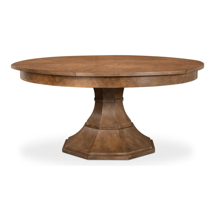 Giselle Extendining Jupe Dining Table Lg, Mink Finish by Sarreid LTD