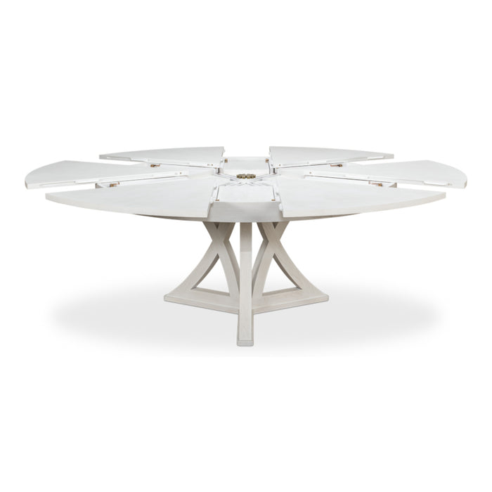 Sarried LTD. Casual Jupe Dining Table, Working White, Lg