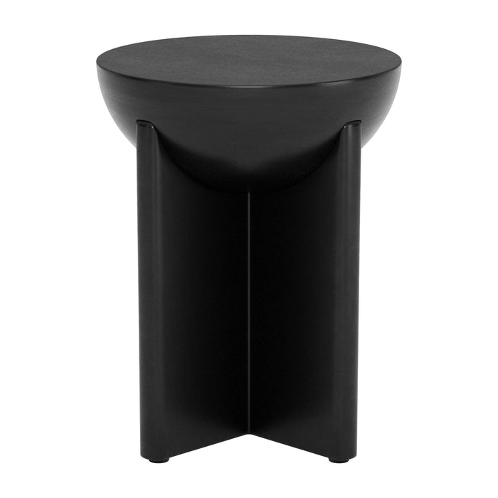 Zuo Midnight Tume Side Table Black Wood