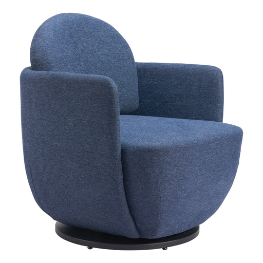 Zuo Modern Bant Blue Swivel Chair