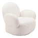 Zuo Modern Pilka White Swivel Chair