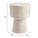 Zuo Masko Round Side Table