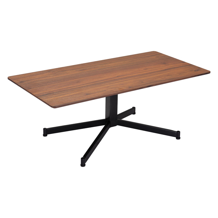 Zuo Mazzy Brown Rectangular Coffee Table