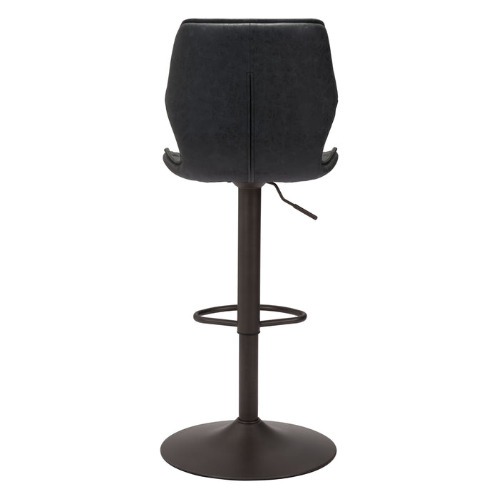 Zuo Seth Adjustable Barstool Vintage Black