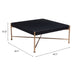 Zuo Nazaire Black Square Coffee Table