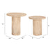 Zuo Fenith Travertine Accent Table Set