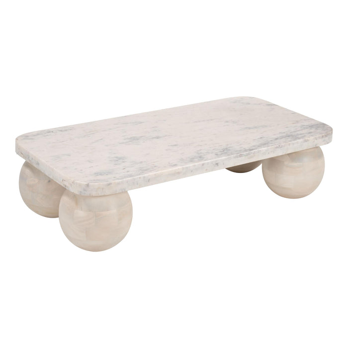 Zuo Camakat Rectangular Marble Coffee Table