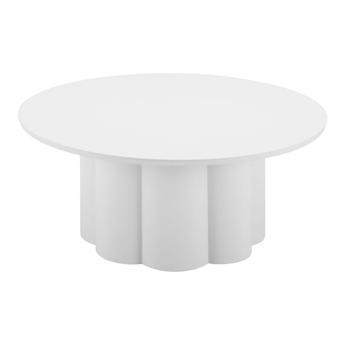 Zuo Palmier Sleek and Modern Elegance Coffee Table White