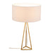 Zuo Sascha White & Brass Modern Glam Design Table Lamp