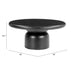 Zuo Hals Round Black Coffee Table