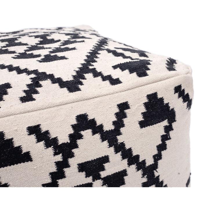 Zuo Modern Lizardo White Ottoman