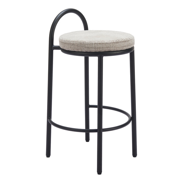 Zuo Sisal Cream Counter Stool