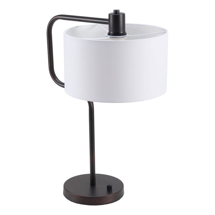 Zuo Middlemist White Electroplated Steel Modern Design Table Lamp