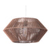 Zuo Kendrick Brown Transitional Ceiling Lamp with Paper Rope Shade