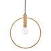 Anderson Teak Irenza Sleek Modern Ceiling Lamp Brass