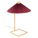 Zuo Charo Modern Glam Electroplated Steel Table Lamp Red & Gold