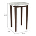 Zuo Vernon Round Marble Bar Table