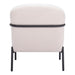 Zuo Modern Chicago White Accent Chair