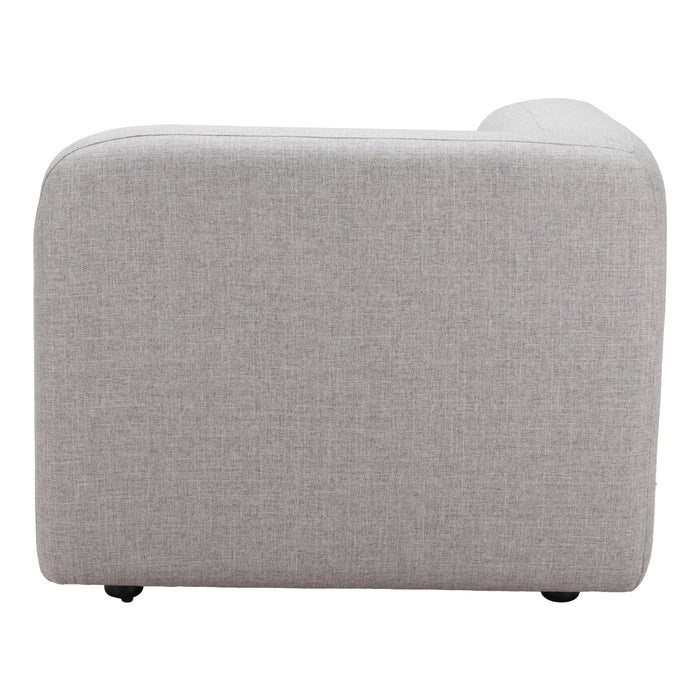 Zuo Modern Biak Upholstered Fabric Corner Sofa/Sectional Chair