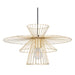 Anderson Teak Azzi Modern Gold Ceiling Lamp with Adjustable Cord