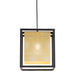 Zuo Yves Modern Perforated Steel Pendant Ceiling Lamp Gold & Black