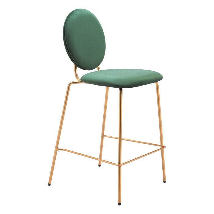 Zuo Odessa Counter Stool Green