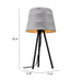 Zuo Mozzi Gray & Black Modern Design Table Lamp