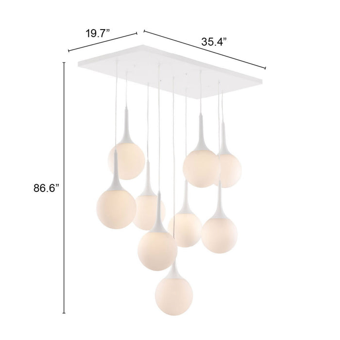 Anderson Teak Epsilon Modern Ceiling Lamp in White