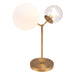 Zuo Constance Modern Frosted Glass Table Lamp Brass