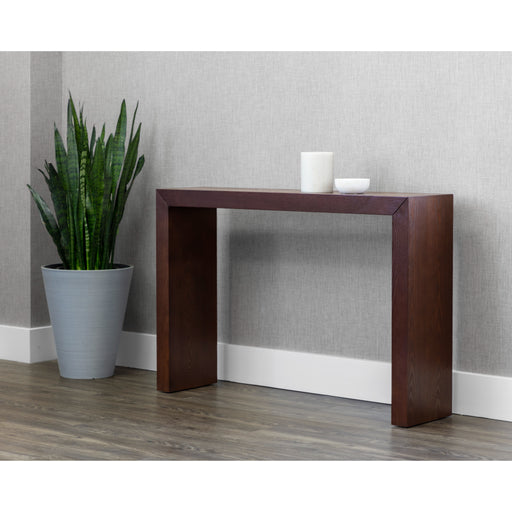 Sunpan Arch Dark Brown Mahogany Console Table