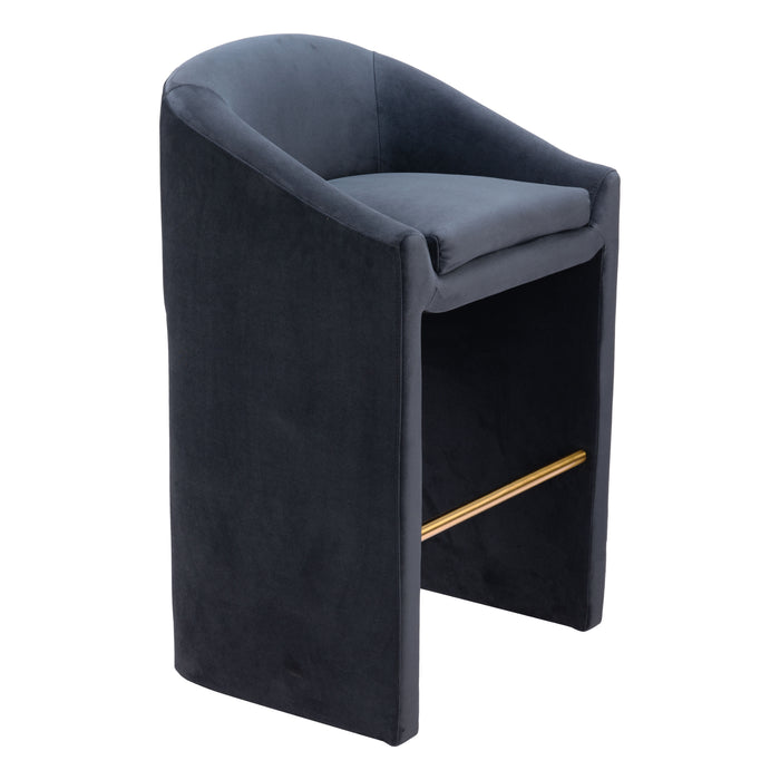 Zuo Emas Black Barstool