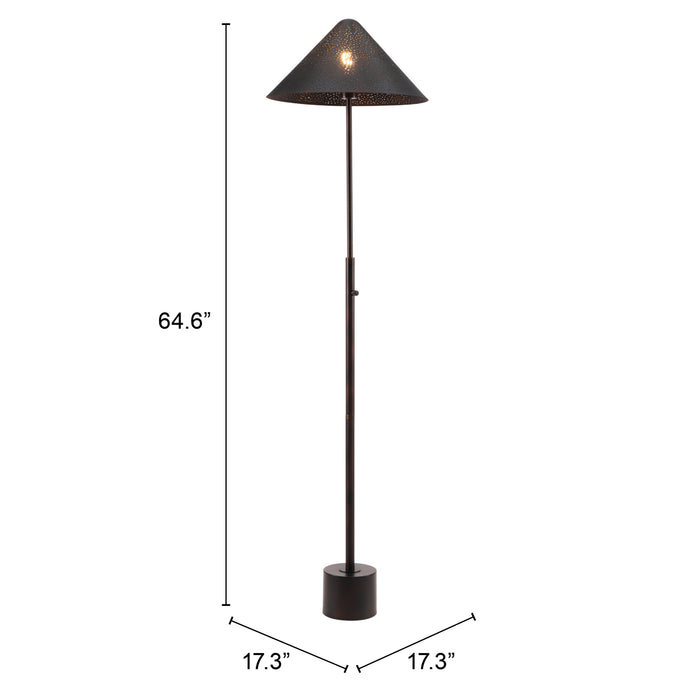 Zuo Cardo  Industrial and Modern Design Floor Lamp Bronze