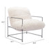 Zuo Modern Pelut White Accent Chair