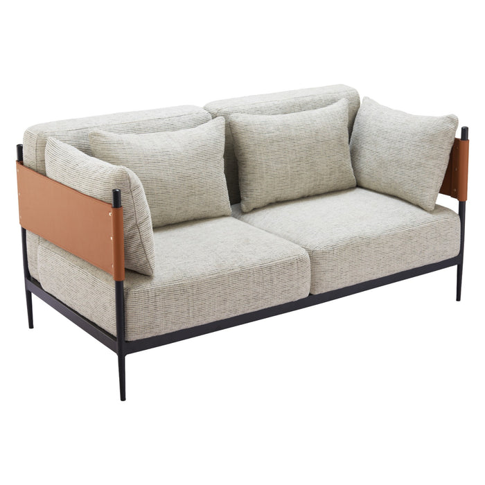 Zuo Modern Stirbe Grey Loveseat