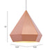 Anderson Teak Forecast Ceiling Modern Lamp Rose Gold