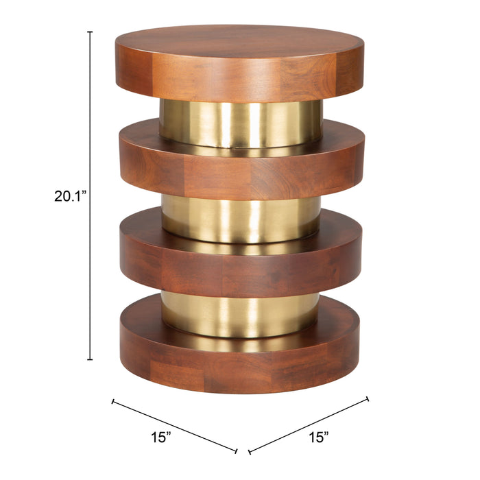 Zuo Marigot Round Side Table