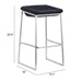 Zuo Lids Barstool Black