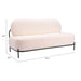 Zuo Modern Arendal White Sofa