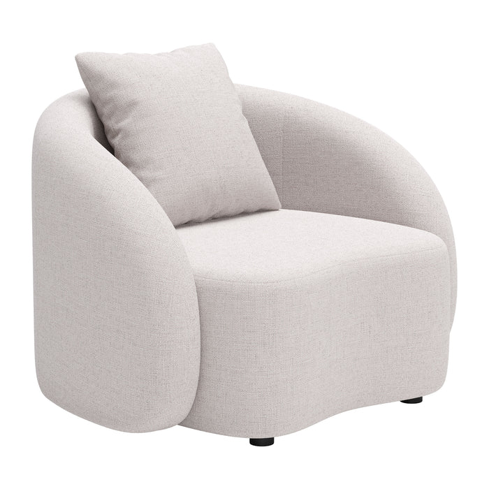 Zuo Sunny Isles Accent Chair Beige