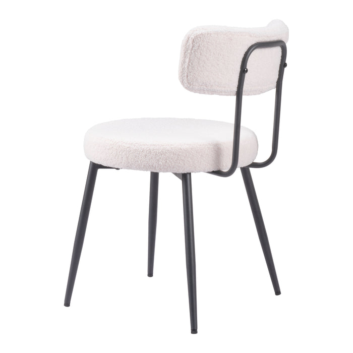 Zuo Blanca White Dining Chair