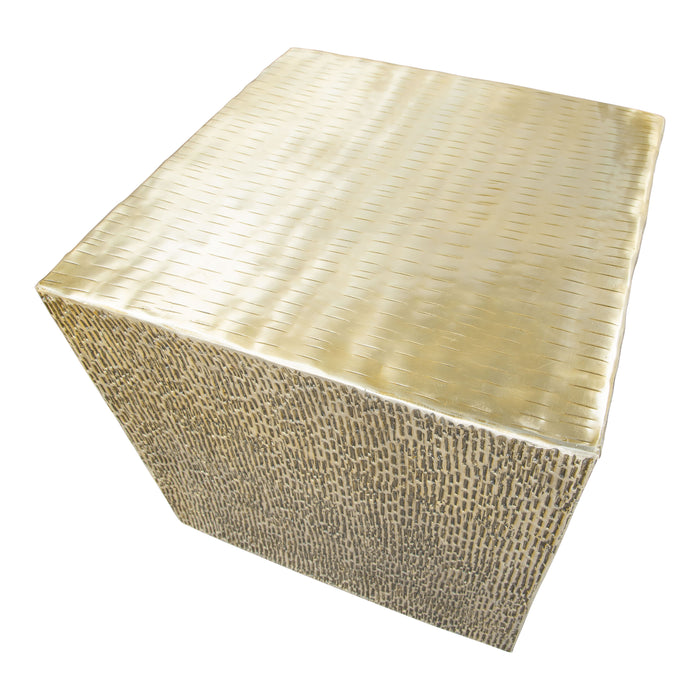 Zuo Mono Square Gold Side Table