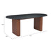 Zuo Lassig Dining Table Black & Walnut