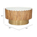 Zuo Bombay Round Marble Coffee Table