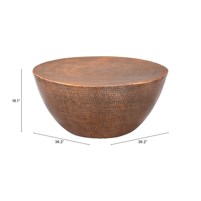 Zuo Sahara Brown Round Coffee Table